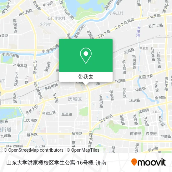 山东大学洪家楼校区学生公寓-16号楼地图
