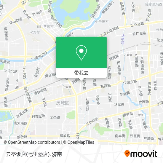 云亭饭店(七里堡店)地图