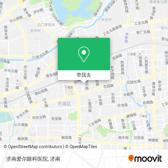 济南爱尔眼科医院地图
