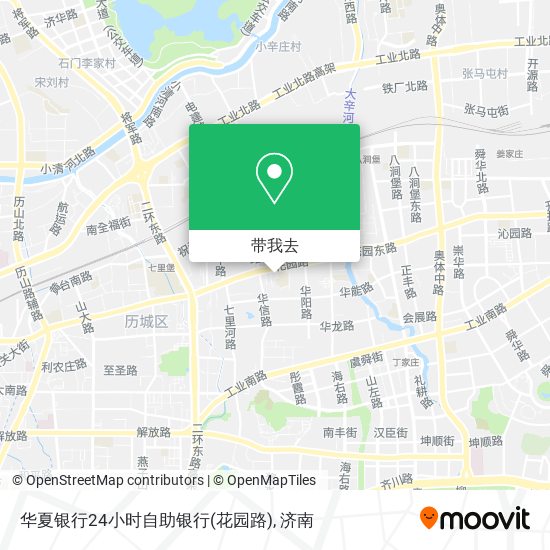 华夏银行24小时自助银行(花园路)地图