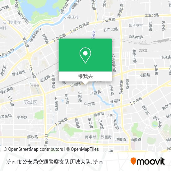 济南市公安局交通警察支队历城大队地图