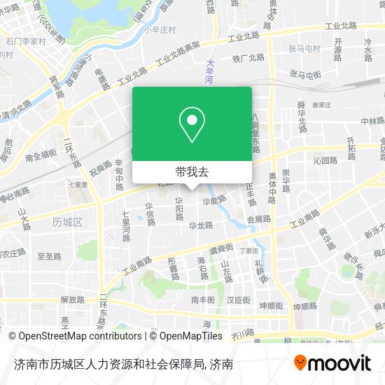 济南市历城区人力资源和社会保障局地图