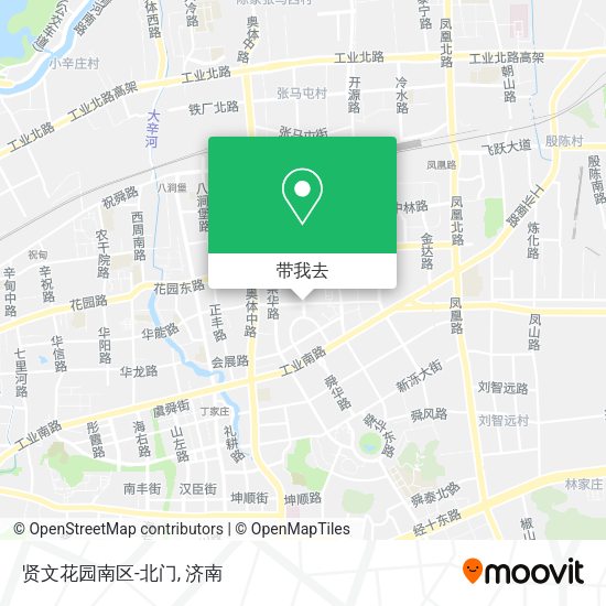 贤文花园南区-北门地图