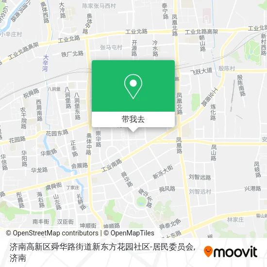 济南高新区舜华路街道新东方花园社区-居民委员会地图