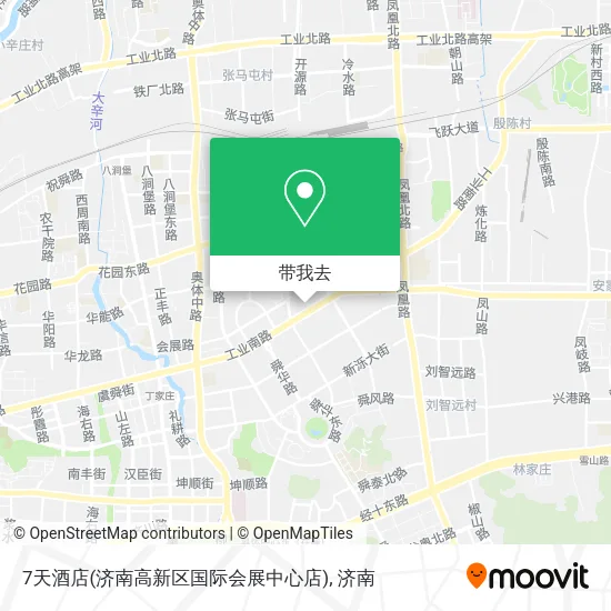 7天酒店(济南高新区国际会展中心店)地图