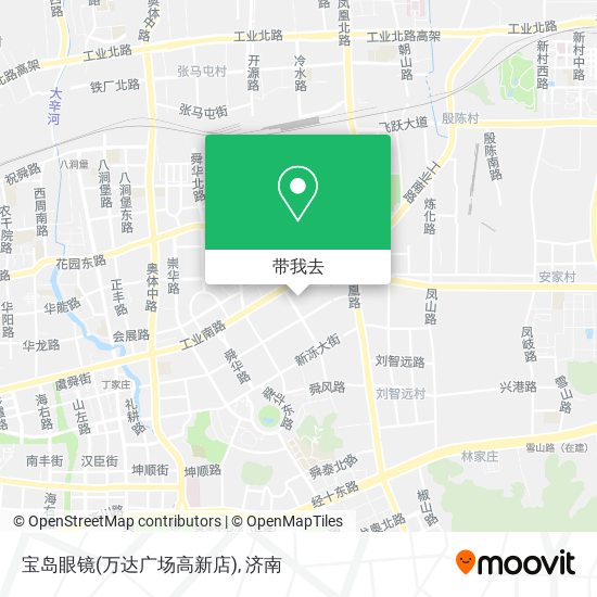 宝岛眼镜(万达广场高新店)地图
