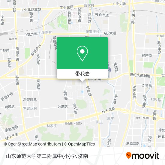 山东师范大学第二附属中(小)学地图