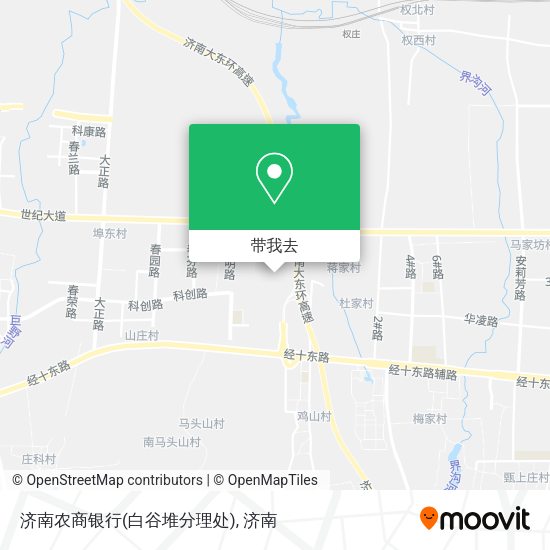 济南农商银行(白谷堆分理处)地图