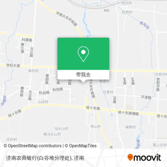 济南农商银行(白谷堆分理处)地图
