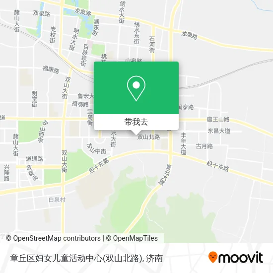 章丘区妇女儿童活动中心(双山北路)地图
