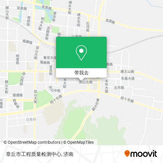 章丘市工程质量检测中心地图
