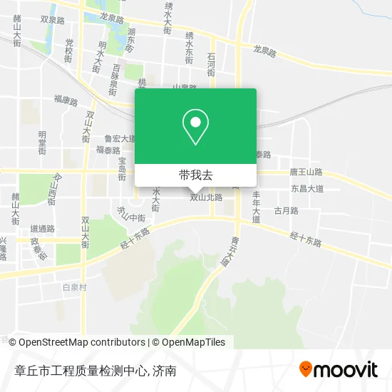 章丘市工程质量检测中心地图
