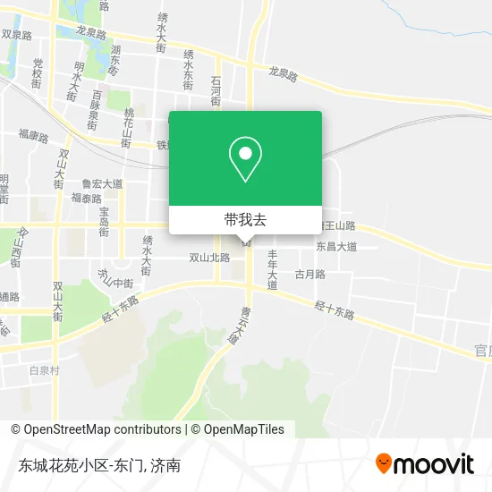 东城花苑小区-东门地图