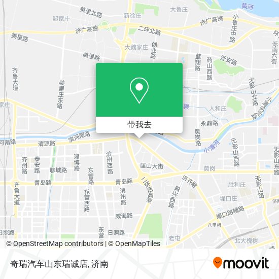 奇瑞汽车山东瑞诚店地图