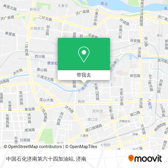 中国石化济南第六十四加油站地图
