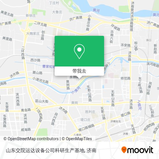 山东交院运达设备公司科研生产基地地图