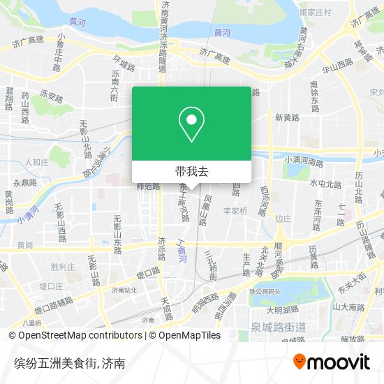 缤纷五洲美食街地图