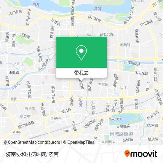 济南协和肝病医院地图
