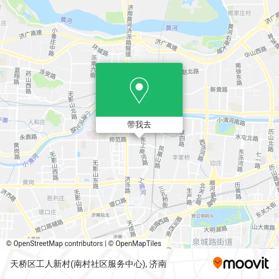 天桥区工人新村(南村社区服务中心)地图