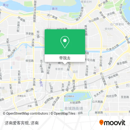 济南爱客宾馆地图