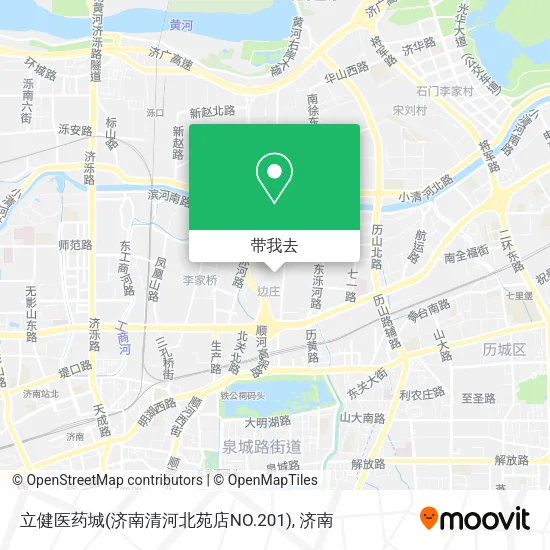 立健医药城(济南清河北苑店NO.201)地图