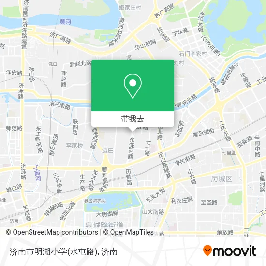 济南市明湖小学(水屯路)地图