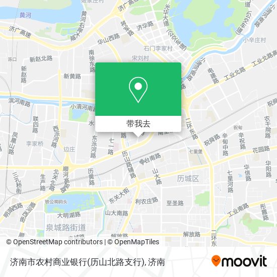 济南市农村商业银行(历山北路支行)地图