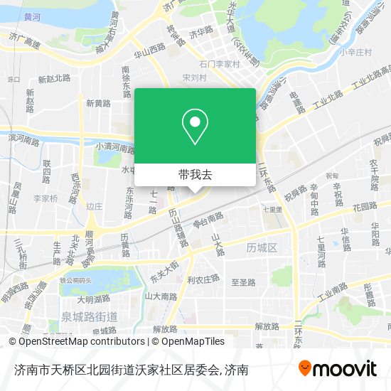 济南市天桥区北园街道沃家社区居委会地图