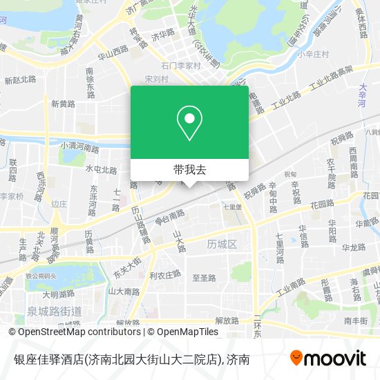 银座佳驿酒店(济南北园大街山大二院店)地图