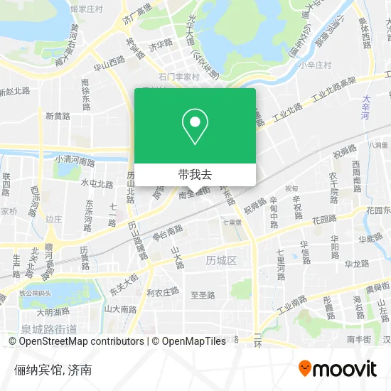 俪纳宾馆地图