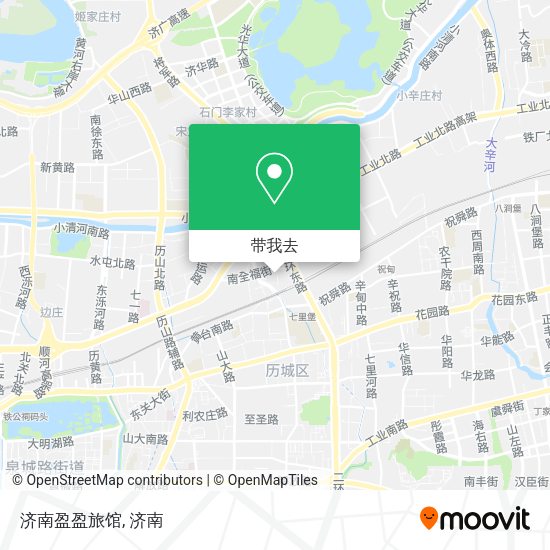 济南盈盈旅馆地图