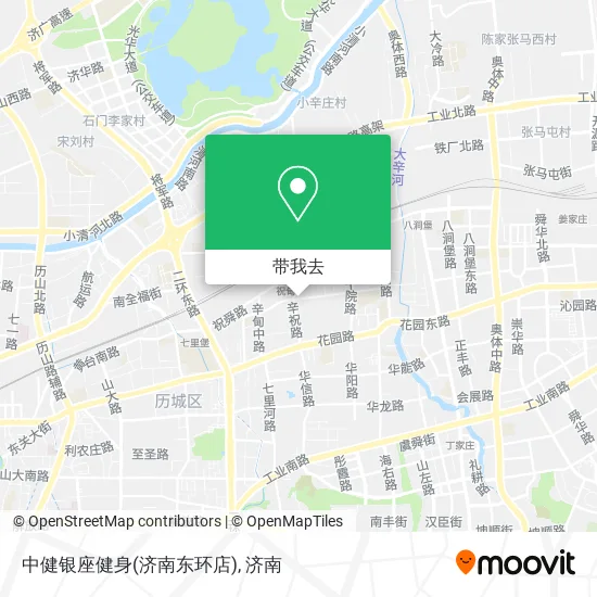 中健银座健身(济南东环店)地图
