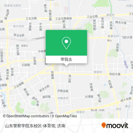 山东警察学院东校区-体育馆地图