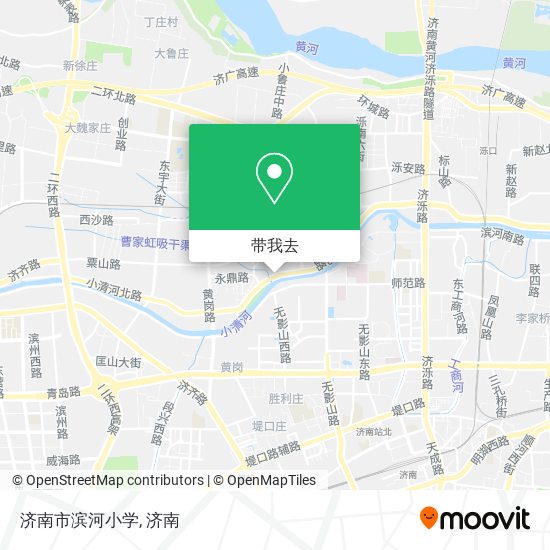 济南市滨河小学地图