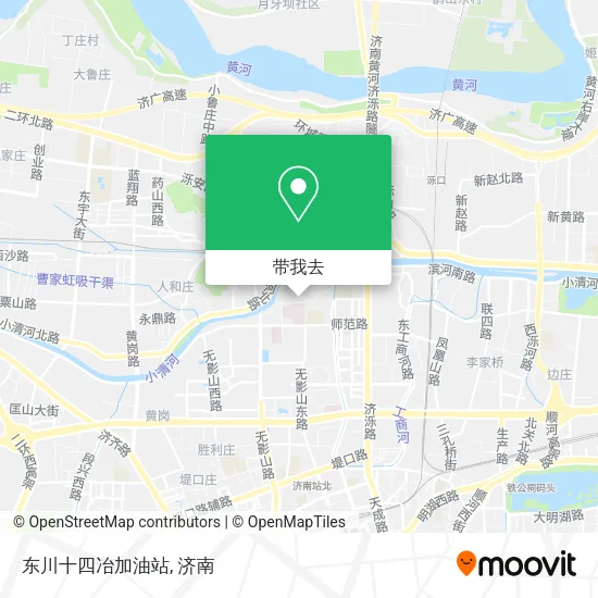 东川十四冶加油站地图