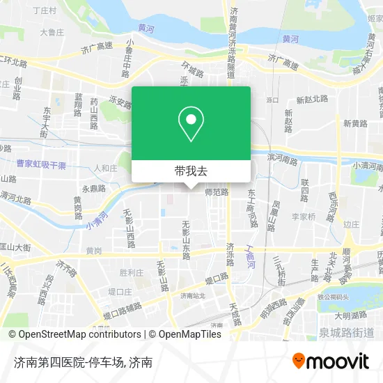 济南第四医院-停车场地图