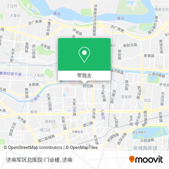 济南军区总医院-门诊楼地图