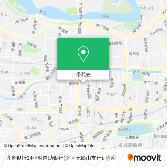 齐鲁银行24小时自助银行(济南无影山支行)地图