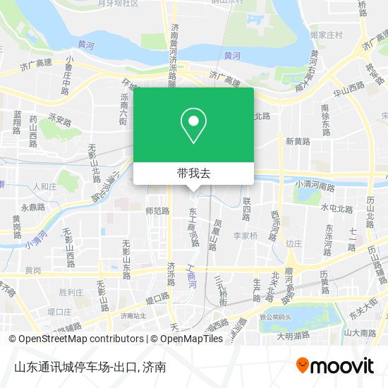 山东通讯城停车场-出口地图