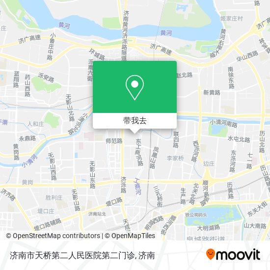 济南市天桥第二人民医院第二门诊地图
