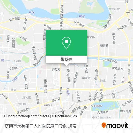 济南市天桥第二人民医院第二门诊地图