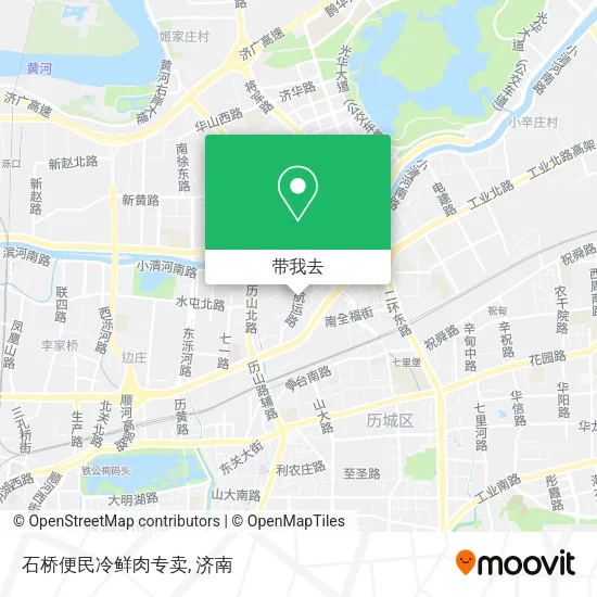 石桥便民冷鲜肉专卖地图