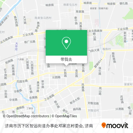 济南市历下区智远街道办事处邓家庄村委会地图