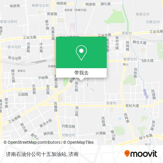 济南石油分公司十五加油站地图