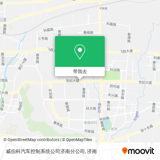 威伯科汽车控制系统公司济南分公司地图