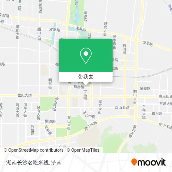 湖南长沙名吃米线地图