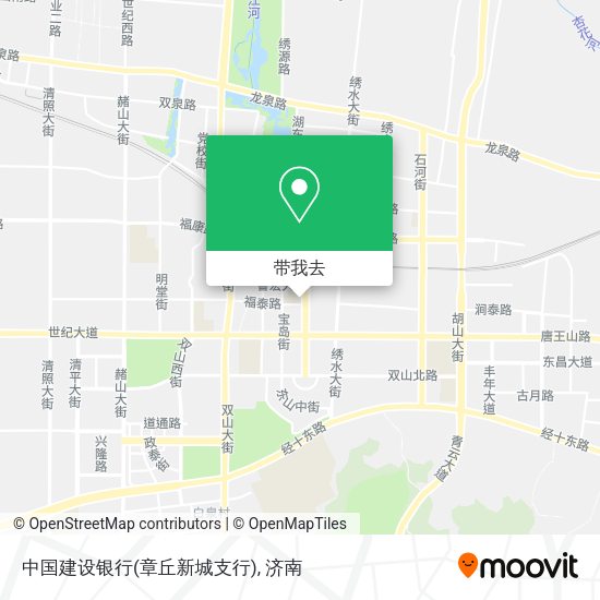 中国建设银行(章丘新城支行)地图