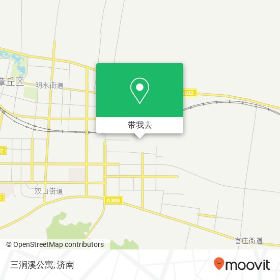 三涧溪公寓地图