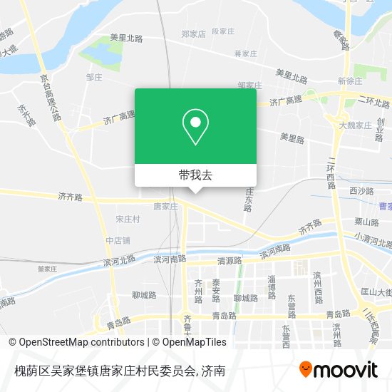 槐荫区吴家堡镇唐家庄村民委员会地图
