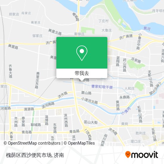 槐荫区西沙便民市场地图